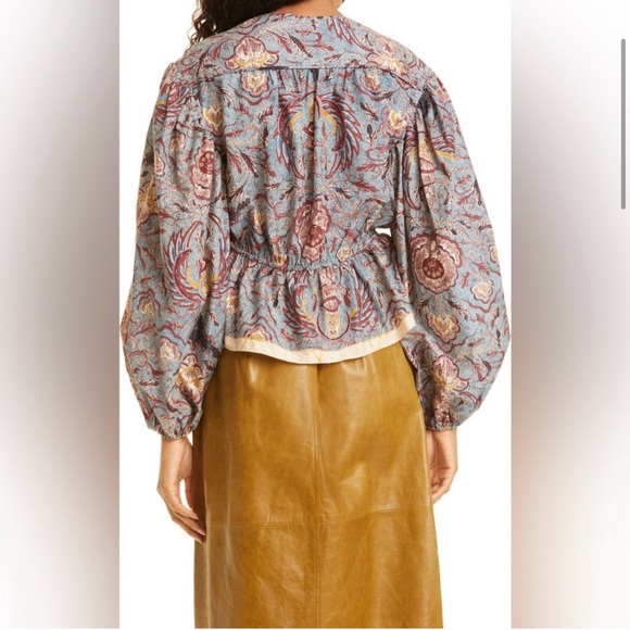 Ulla Johnson Mireya cotton peplum top - Picture 2 of 11